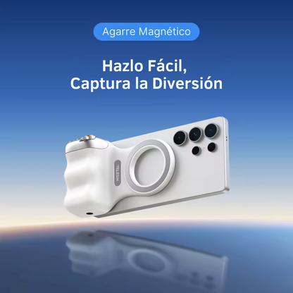 Kit Magnetico para Celulares, Grip + Luz