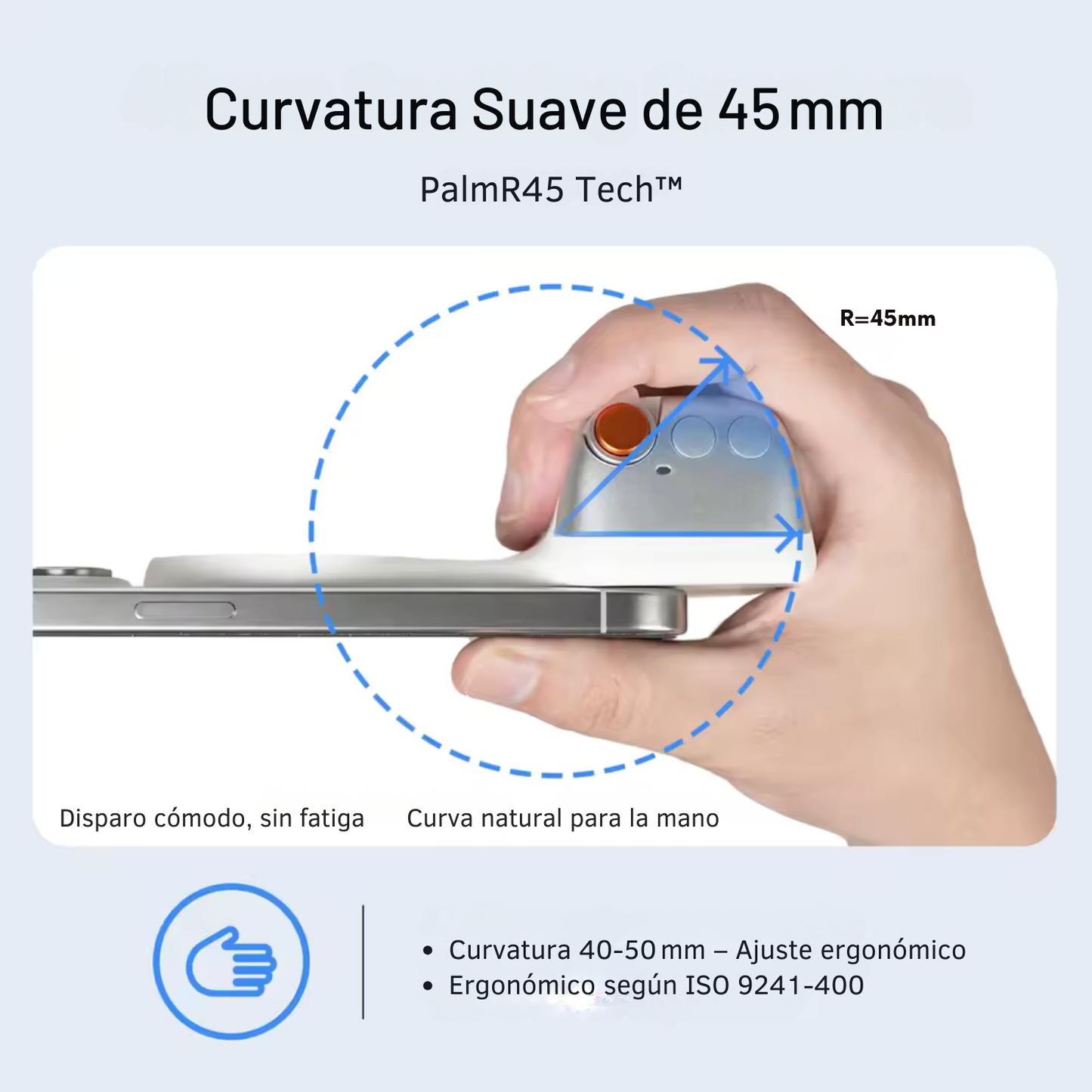 Kit Magnetico para Celulares, Grip + Luz