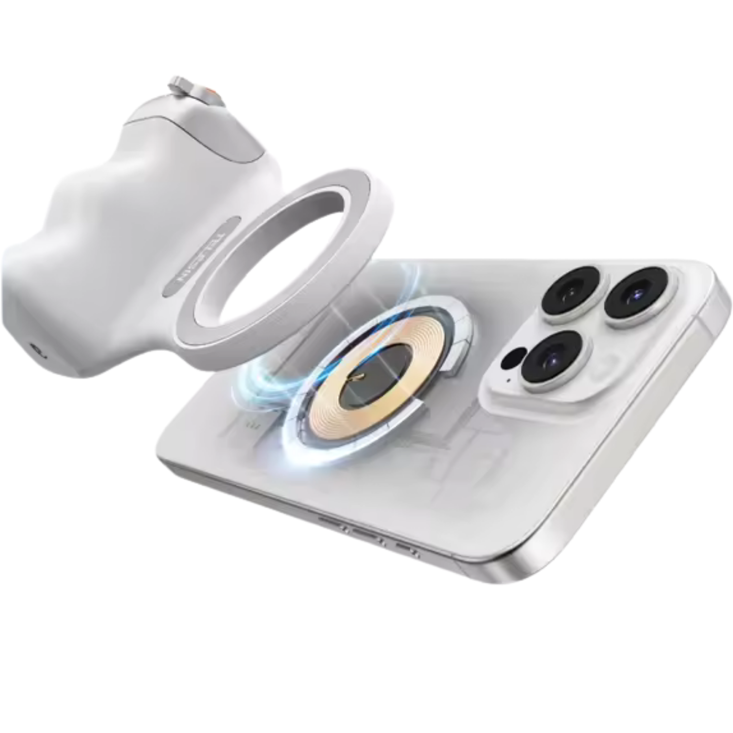 Kit Magnetico para Celulares, Grip + Luz