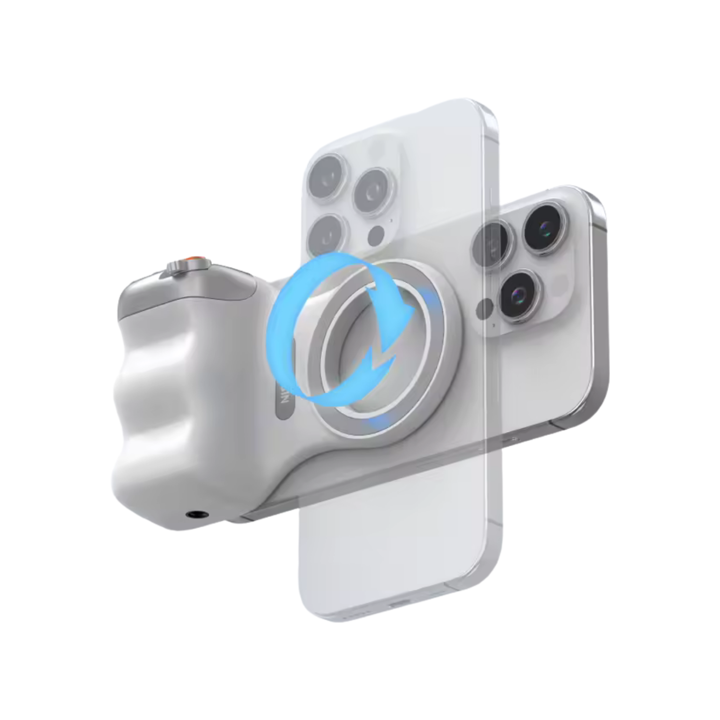 Kit Magnetico para Celulares, Grip + Luz